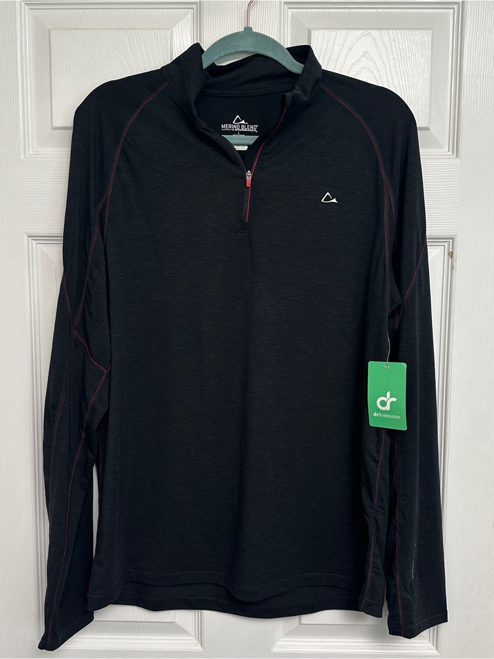 Men’s Long Sleeve 1/4 Zip Shirt - Black